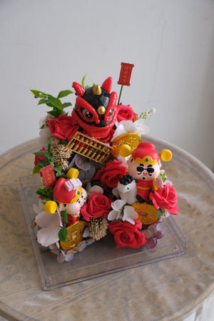Lucky Paws Golden Fortune Grand Opening Flowers by Bamboo Green Florist, Penang, photo 2