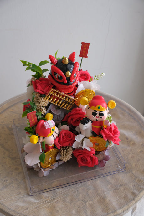 Lucky Paws Golden Fortune Grand Opening Flowers by Bamboo Green Florist, Penang, photo 2