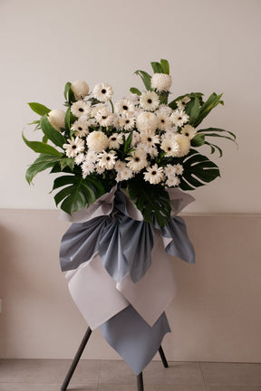 Eternal Peace Condolence Wreath by Bamboo Green Florist, Penang