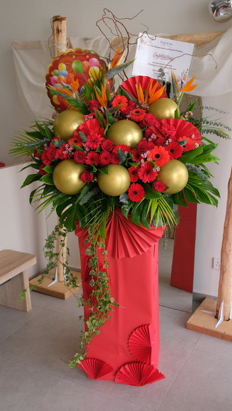 Ote Grand Opening Flower Stand by Bamboo Green Florist, Penang
