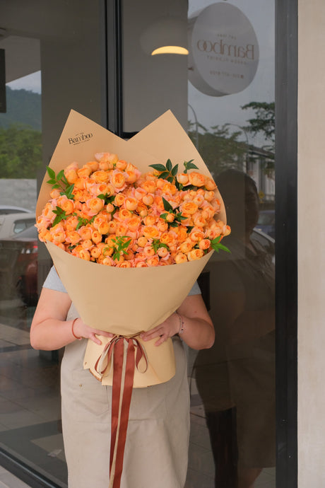 Bare Rose Theory Bouquet by Bamboo Green Florist, Penang, photo 3