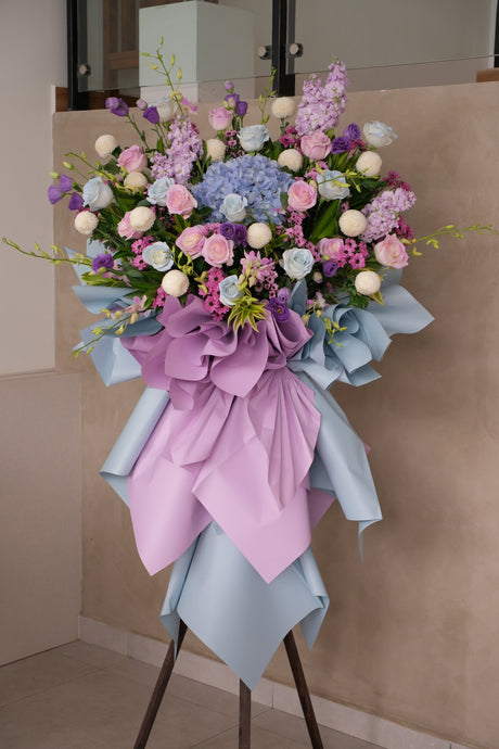 Auspicious Start Grand Opening Flower Stand by Bamboo Green Florist, Penang