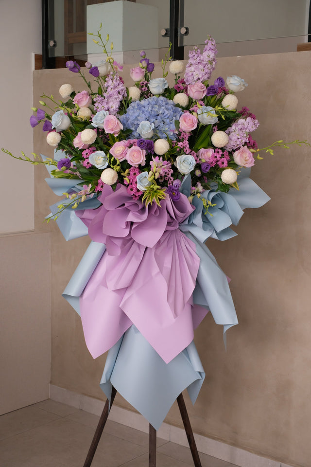 Auspicious Start Grand Opening Flower Stand by Bamboo Green Florist, Penang