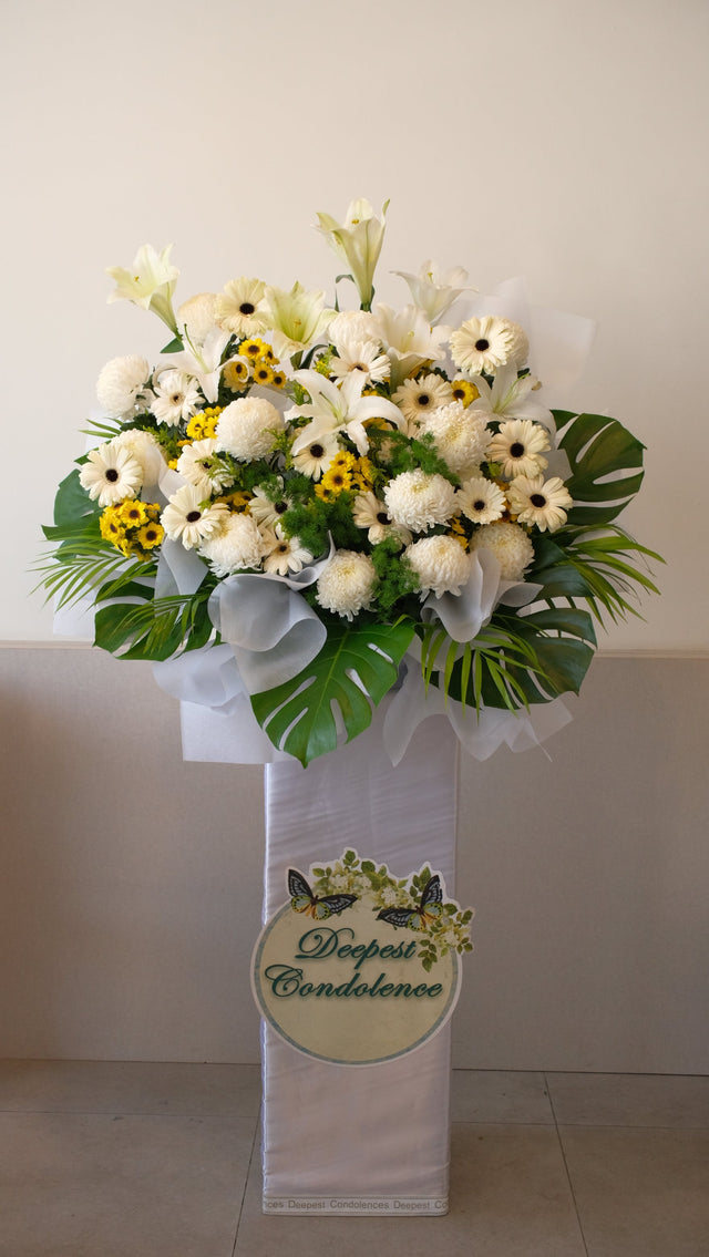 Norman Condolence Flowers by Bamboo Green Florist, Penang