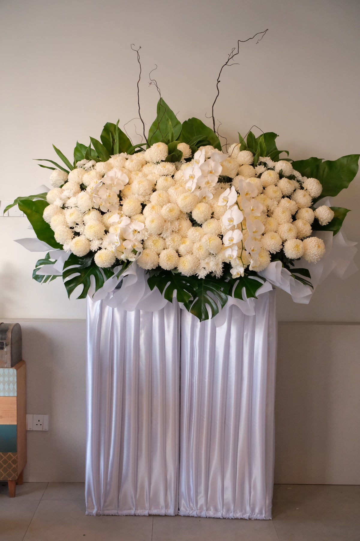 Clemency Condolence Wreath by Bamboo Green Florist, Penang