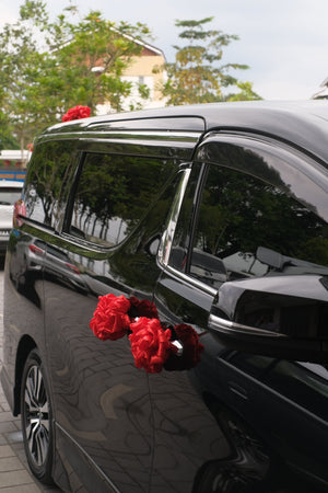 Wedding Car Decor - Traditional Chinese Hydrangea Tie by Bamboo Green Florist, Penang, photo 3