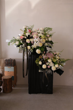 Tyrian Condolence Wreath by Bamboo Green Florist, Penang, photo 2