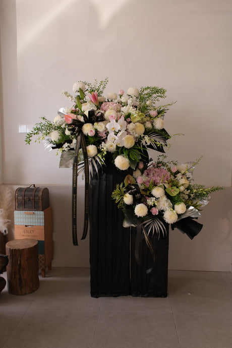 Tyrian Condolence Wreath by Bamboo Green Florist, Penang, photo 2
