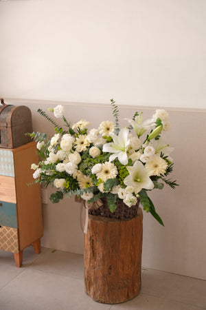 Battlestone Condolence Wreath by Bamboo Green Florist, Penang, photo 2