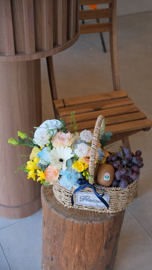 Swiftly Recovery Fruit & Flower Basket by Bamboo Green Florist, Penang