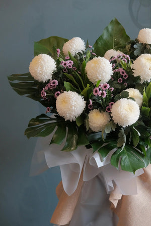 Harmony Condolence Wreath by Bamboo Green Florist, Penang, photo 2