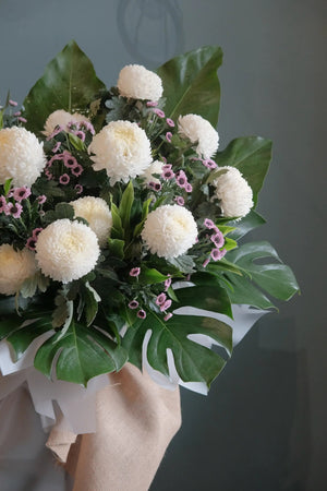 Harmony Condolence Wreath by Bamboo Green Florist, Penang, photo 3