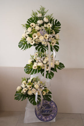 The Dawn Condolence Wreath by Bamboo Green Florist, Penang