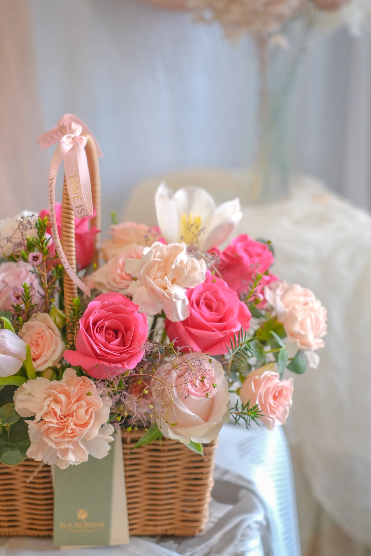 Eastern Chamber Flower Basket by Bamboo Green Florist, Penang
