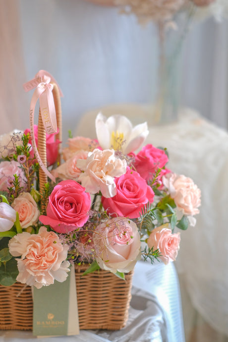 Eastern Chamber Flower Basket by Bamboo Green Florist, Penang