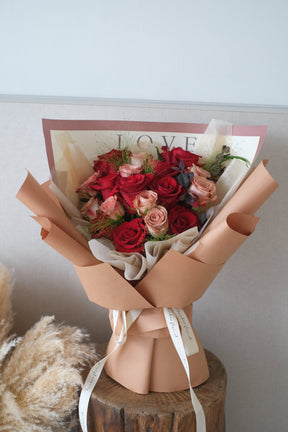 Embers Rose Bouquet by Bamboo Green Florist, Penang
