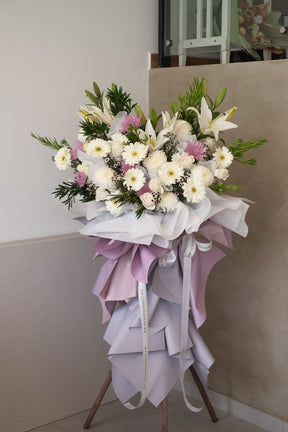 Endless sky Condolence Wreath by Bamboo Green Florist, Penang