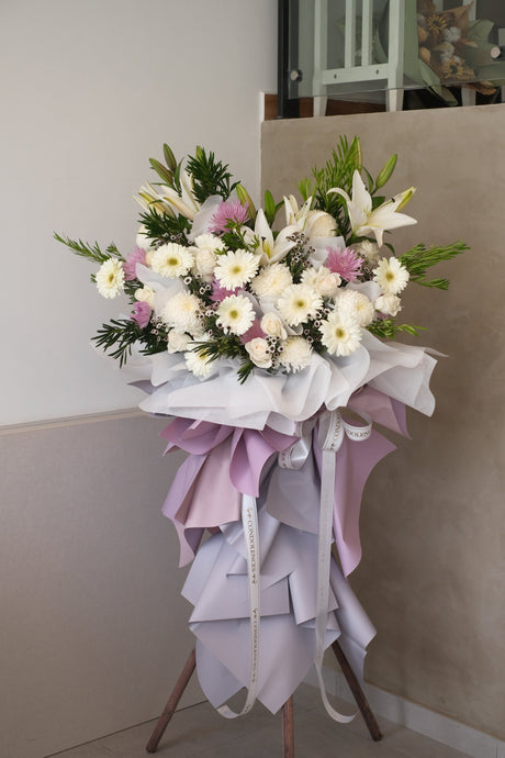 Endless sky Condolence Wreath by Bamboo Green Florist, Penang