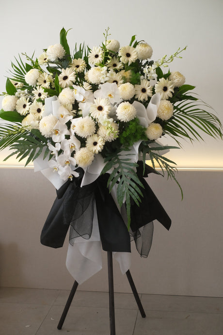 Enya Condolence Flowers by Bamboo Green Florist, Penang, photo 3