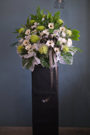 Final Spirit Condolence Wreath by Bamboo Green Florist, Penang