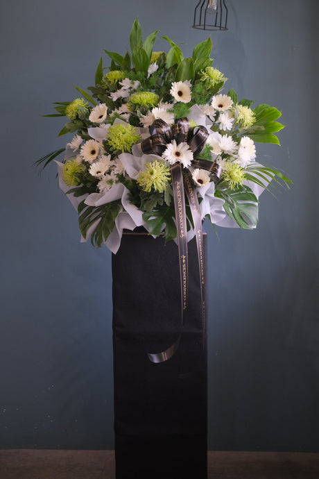 Final Spirit Condolence Wreath by Bamboo Green Florist, Penang