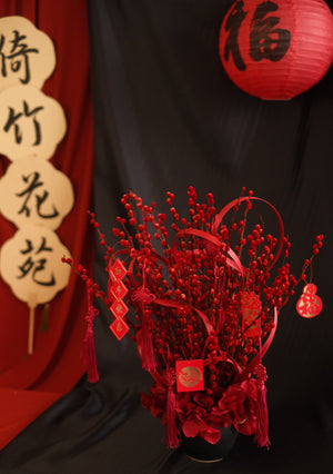 Fireworks Crackling红红火火 Bouquet by Bamboo Green Florist, Penang, photo 4