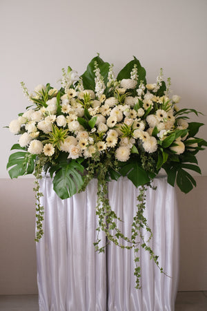Fondest Remembrance Condolence Wreath by Bamboo Green Florist, Penang, photo 2