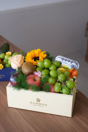 Fruitful Remedy Fruit & Flower Basket by Bamboo Green Florist, Penang
