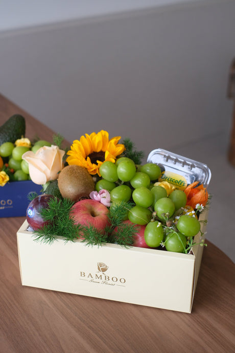 Fruitful Remedy Fruit & Flower Basket by Bamboo Green Florist, Penang