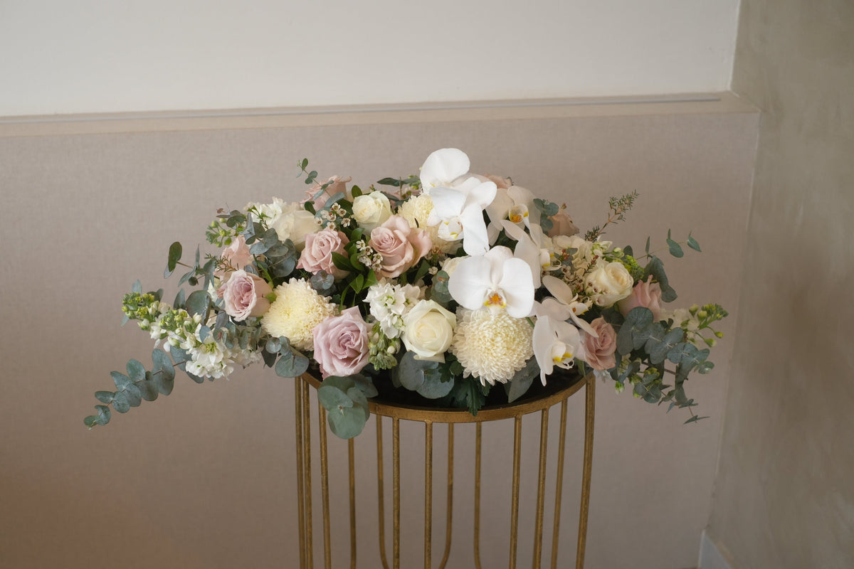 Funeral Casket Spray Condolence Wreath by Bamboo Green Florist, Penang, photo 6