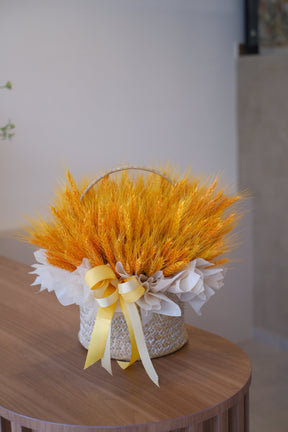 Golden Harvest Wheat Basket by Bamboo Green Florist, Penang