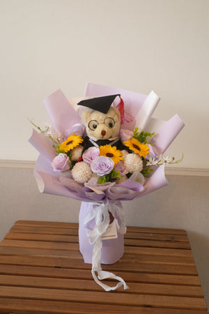 Graduation Soap Flowers Series Soap Flower Bouquet by Bamboo Green Florist, Penang, photo 3
