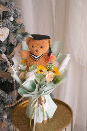 Graduation Soap Flowers Series Soap Flower Bouquet by Bamboo Green Florist, Penang