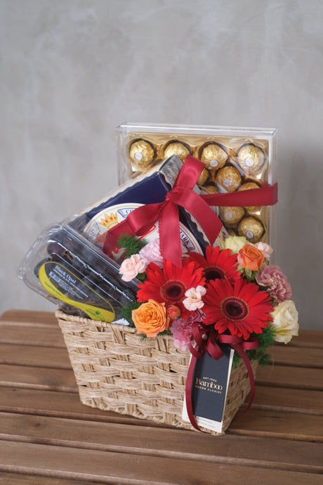 Healthy Bonanza Basket by Bamboo Green Florist, Penang