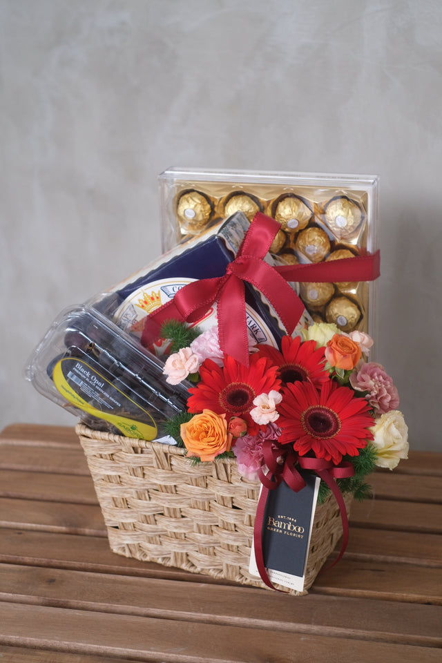 Healthy Bonanza Basket by Bamboo Green Florist, Penang