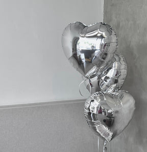 Helium Foil Balloon Set (Silver) by Bamboo Green Florist, Penang