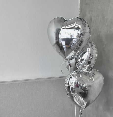 Helium Foil Balloon Set (Silver) by Bamboo Green Florist, Penang