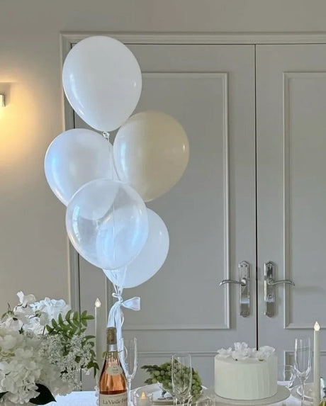 Helium balloons sets - White by Bamboo Green Florist, Penang