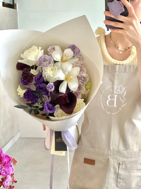 Omakase Midnight Lavender Bouquet by Bamboo Green Florist, Penang, photo 2