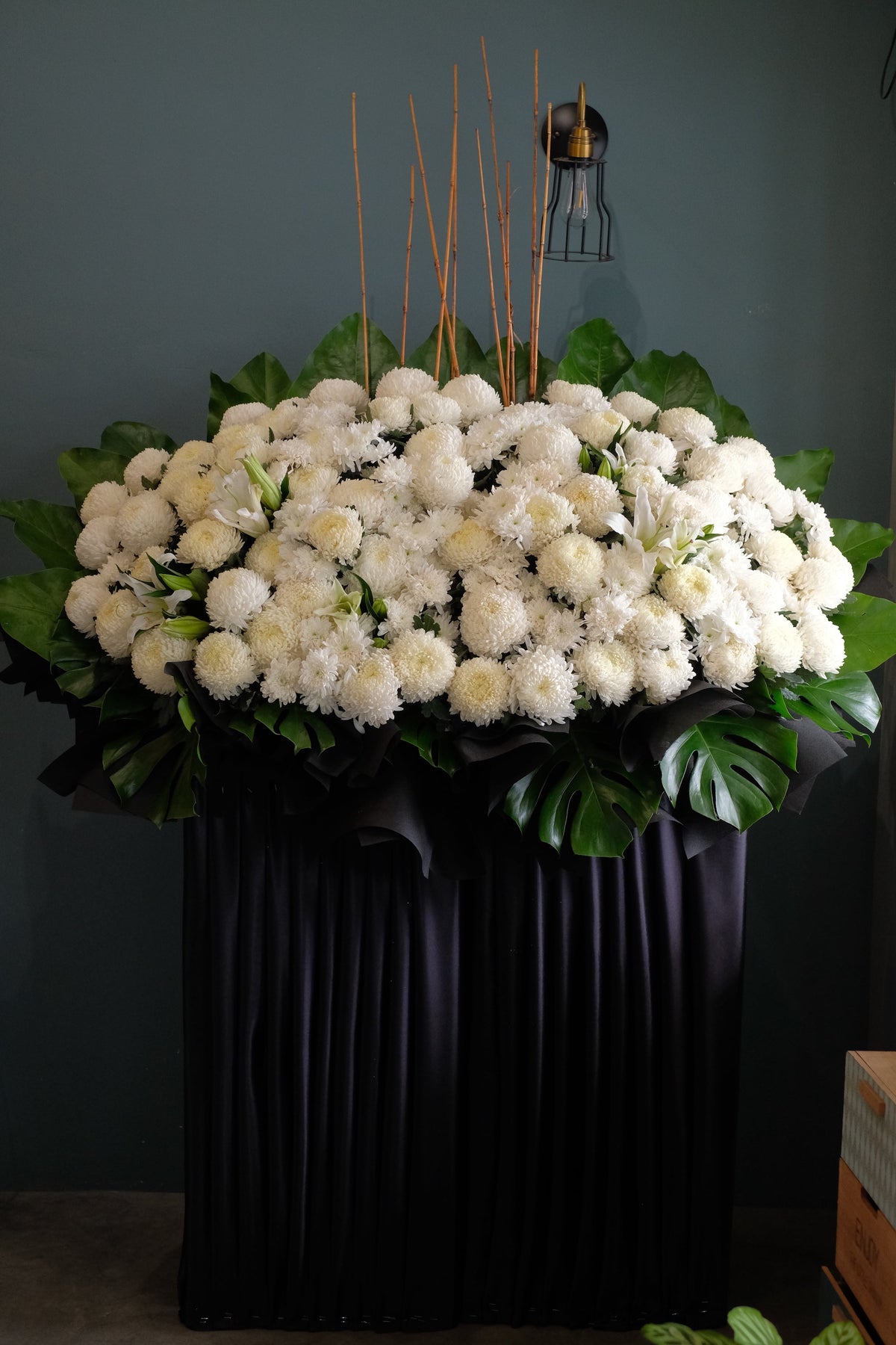 In loving memory Condolence Wreath by Bamboo Green Florist, Penang