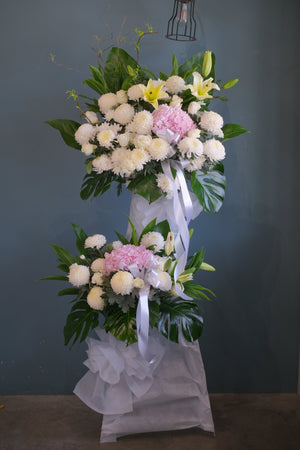 Jude Condolence Flowers by Bamboo Green Florist, Penang