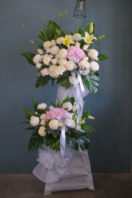 Jude Condolence Flowers by Bamboo Green Florist, Penang