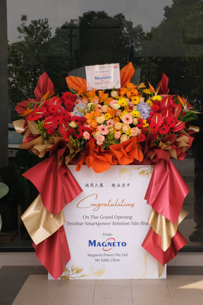 Kinsley Park Grand Opening Flower Stand by Bamboo Green Florist, Penang