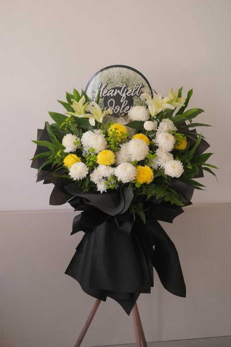 Langguth Condolence Wreath by Bamboo Green Florist, Penang