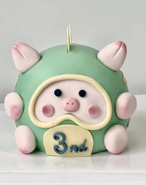 Lulu Pig Cake by Bamboo Green Florist, Penang, photo 3