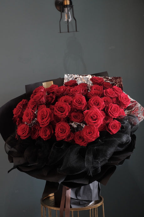 Luxe Ash Rose Bouquet by Bamboo Green Florist, Penang, photo 2