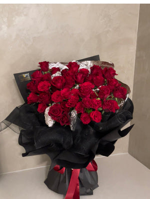 Luxe Ash Rose Bouquet by Bamboo Green Florist, Penang