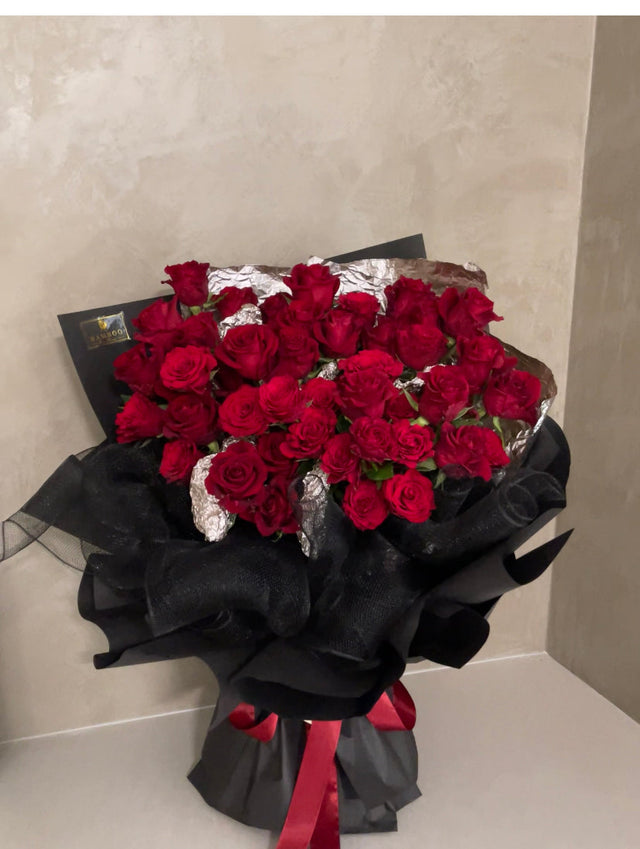 Luxe Ash Rose Bouquet by Bamboo Green Florist, Penang