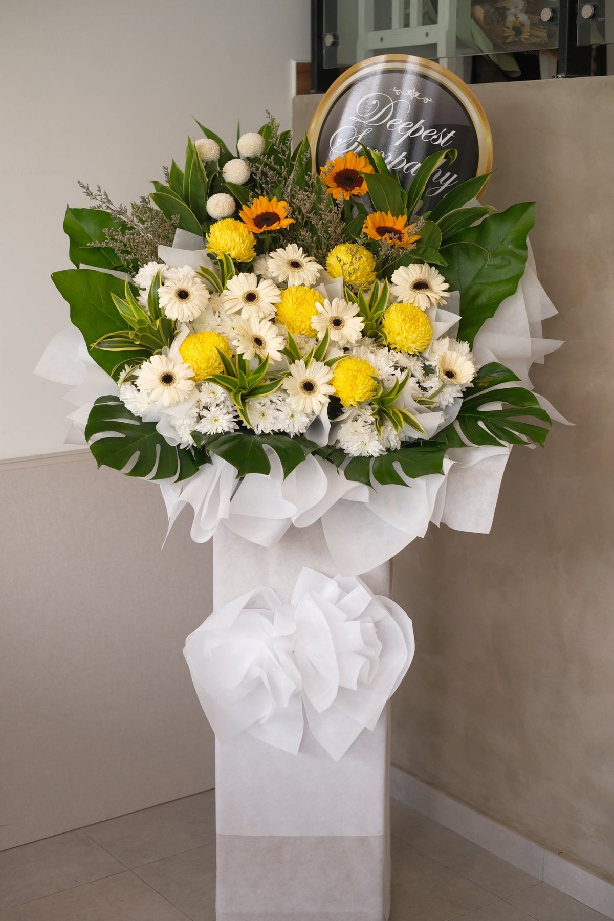 Memories Remain Condolence Wreath by Bamboo Green Florist, Penang