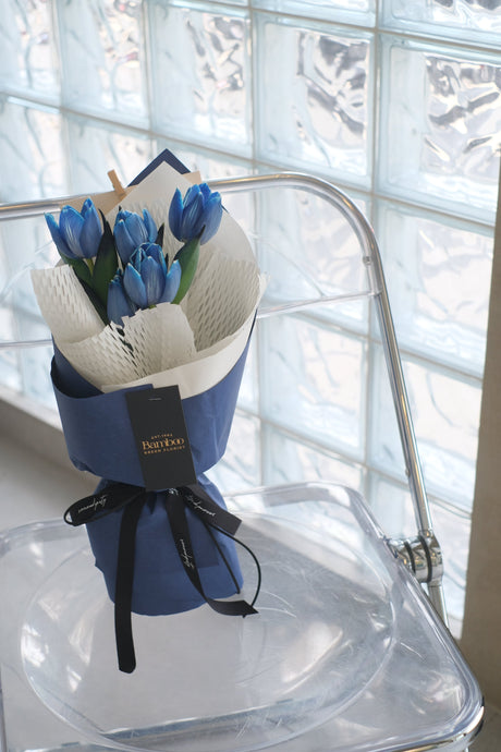Midnight Blue Tulips by Bamboo Green Florist, Penang
